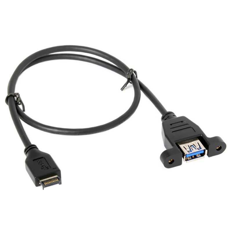 Cáp chuyển USB 3.1 type-E trên mainbroard ra USB 3.0 Female 50Cm có đai bắt vít - Phụ Kiện Điện Tử Việt Nam cap usb 3.1 ra usb 3.0 50cm