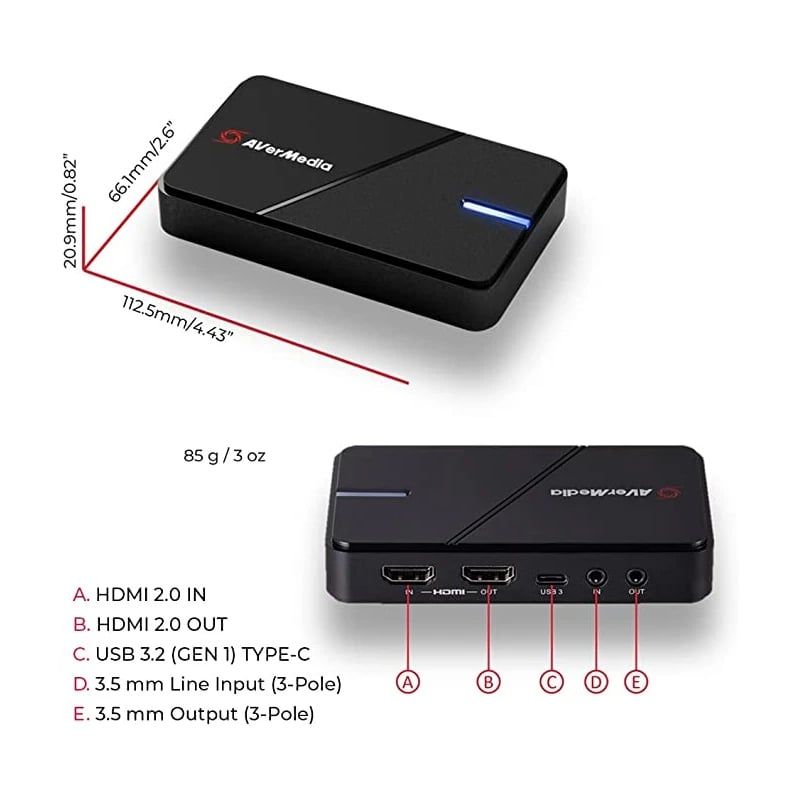 Thiết bị ghi hình livestream HDMI 4K USB type C Avermedia GC551G2