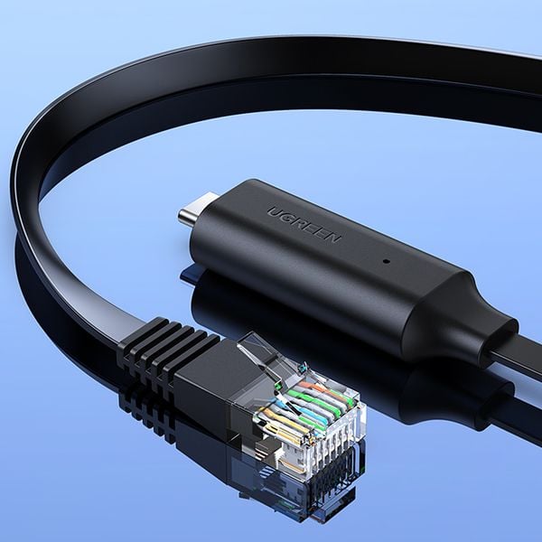 Cáp lập trình console USB - Type C RJ45 dài 1.5m chíp FTDI UGREEN 80186 - Phụ Kiện Điện Tử Việt Nam Cáp lập trình console USB - Type C RJ45 dài 1.5m chíp FTDI UGREEN 80186 - Phụ Kiện Điện Tử Việt Nam