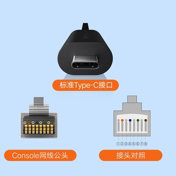 Cáp lập trình console USB - Type C RJ45 dài 1.5m chíp FTDI UGREEN 80186 - Phụ Kiện Điện Tử Việt Nam Cáp lập trình console USB - Type C RJ45 dài 1.5m chíp FTDI UGREEN 80186 - Phụ Kiện Điện Tử Việt Nam