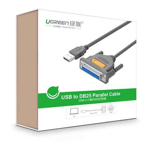 Dây cáp máy in USB to LPT DB25 Ugreen 20224 - 2m - Phụ Kiện Điện Tử Việt Nam Dây cáp máy in USB to LPT DB25 Ugreen 20224 - 2m - Phụ Kiện Điện Tử Việt Nam