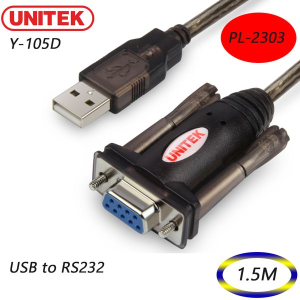 Cáp USB to RS232 Âm 1.5m Unitek Y-105D hỗ trợ Win7 8 10 - Phụ Kiện Điện Tử Việt Nam Cáp USB to RS232 Âm 1.5m Unitek Y-105D hỗ trợ Win7 8 10 - Phụ Kiện Điện Tử Việt Nam