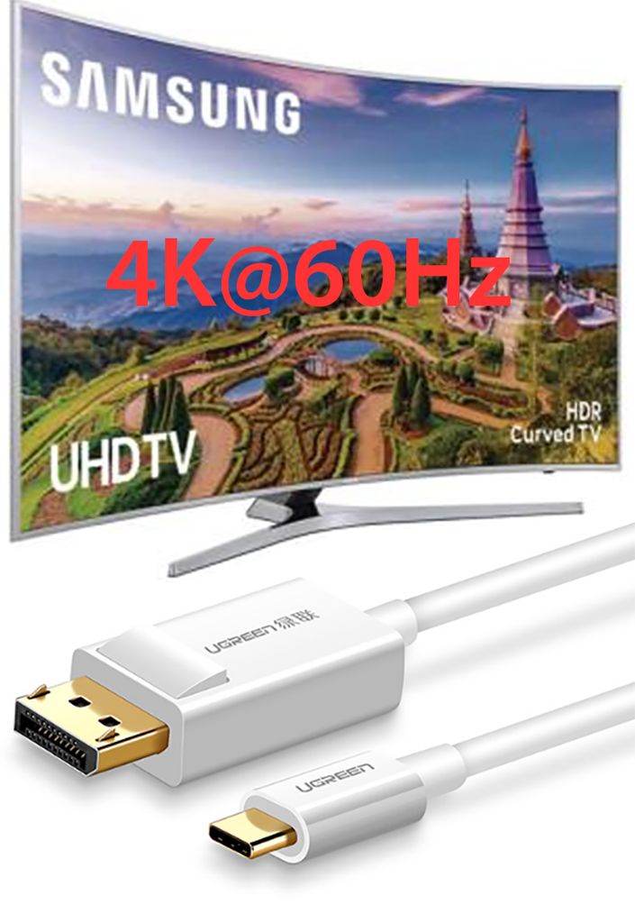 Dây cáp chuyển USB-C ra Displayport 4K60Hz 1.5 mét Ugreen 40420 - Phụ Kiện Điện Tử Việt Nam