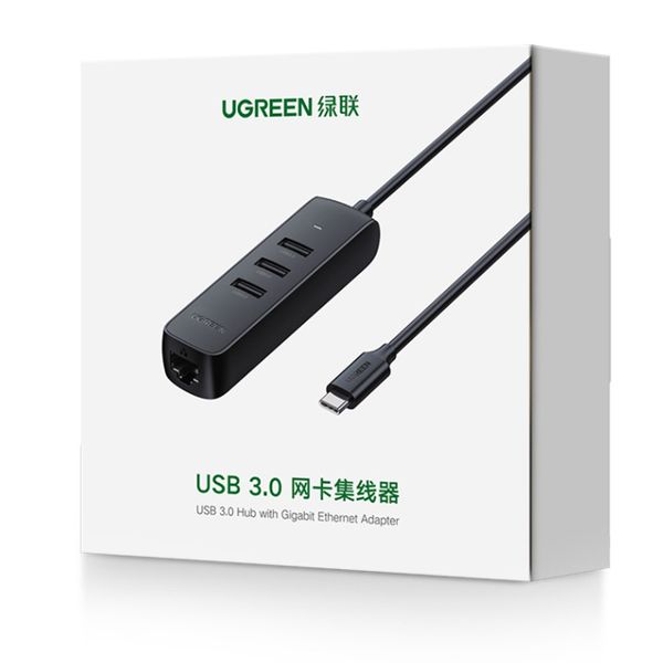 Bộ chia HUB USB 3.1 Type C ra 3 cổng USB 3.0 + Lan 10/100 Mbps Ugreen 10917 - Phụ Kiện Điện Tử Việt Nam