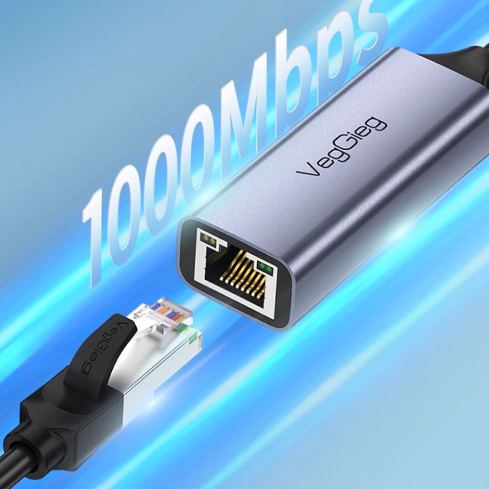 USB type C 3.1 sang RJ45 LAN 10/100/1000Mbps VegGieg V-K308 - Phụ Kiện Điện Tử Việt Nam