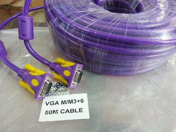 Cáp VGA B-GO 50M 3+6 có chống nhiễu, chất lượng tốt - Phụ Kiện Điện Tử Việt Nam Cáp VGA B-GO 50M 3+6 có chống nhiễu, chất lượng tốt - Phụ Kiện Điện Tử Việt Nam