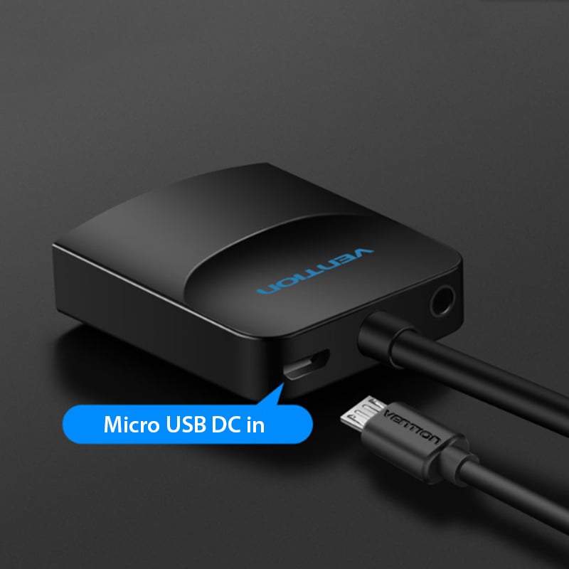 VGA Audio sang HDMI 1080P hỗ trợ nguồn DC 5V 25Cm Vention ACNBB - Phụ Kiện Điện Tử Việt Nam vga sang hdmi vention