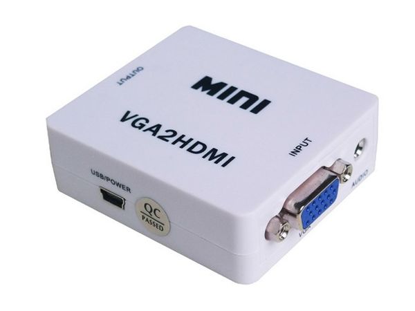 Bộ chuyển đổi VGA và Audio sang HDMI vỏ nhựa 1080P - Phụ Kiện Điện Tử Việt Nam