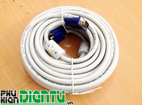 Cáp VGA KingMaster 1-40m, chuẩn 3+4C, cáp tròn, màu trắng - Phụ Kiện Điện Tử Việt Nam Cáp VGA KingMaster 1-40m, chuẩn 3+4C, cáp tròn, màu trắng - Phụ Kiện Điện Tử Việt Nam