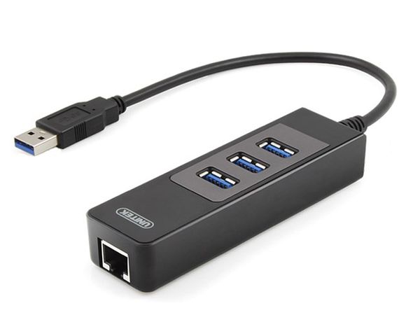 Hub USB 3.0 3Port+ Lan Gigabit Unitek Y-3045, hub phụ kiện điện tử - Phụ Kiện Điện Tử Việt Nam