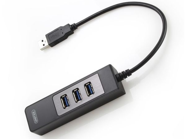 Hub USB 3.0 3Port+ Lan Gigabit Unitek Y-3045, hub phụ kiện điện tử - Phụ Kiện Điện Tử Việt Nam