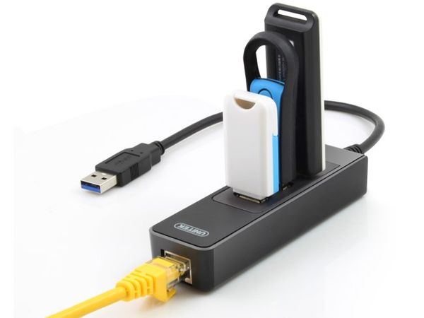 Hub USB 3.0 3Port+ Lan Gigabit Unitek Y-3045, hub phụ kiện điện tử - Phụ Kiện Điện Tử Việt Nam