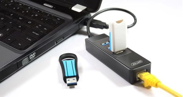 Hub USB 3.0 3Port+ Lan Gigabit Unitek Y-3045, hub phụ kiện điện tử - Phụ Kiện Điện Tử Việt Nam