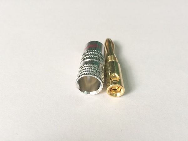 Rắc Audio bắp chuối - Jack bắp chuối audio cắm vào loa amplifier mạ vàng ( 1 chiếc) - Phụ Kiện Điện Tử Việt Nam