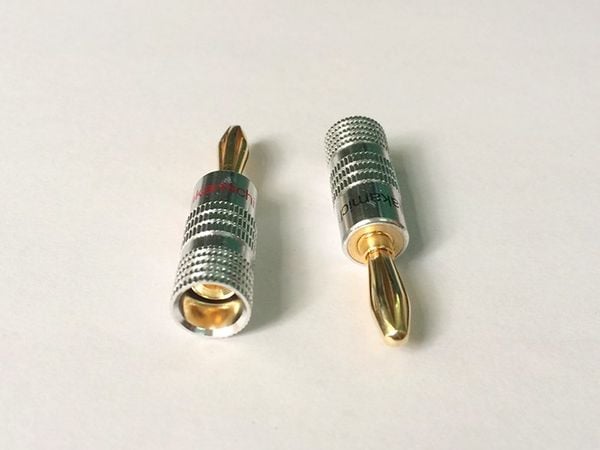 Rắc Audio bắp chuối - Jack bắp chuối audio cắm vào loa amplifier mạ vàng ( 1 chiếc) - Phụ Kiện Điện Tử Việt Nam