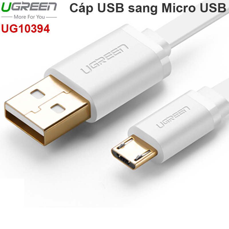 Cáp sạc Điện thoại Smartphone máy tính bảng USB AM sang Micro USB dẹt mỏng 1 mét Ugreen 10394 - Phụ Kiện Điện Tử Việt Nam ugreen 10394