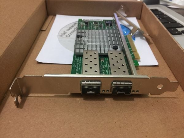 Cạc mạng server 2 cổng quang 10Gbps PCI-E 8X Intel X520-DA2 - Phụ Kiện Điện Tử Việt Nam card mạng server quang intel