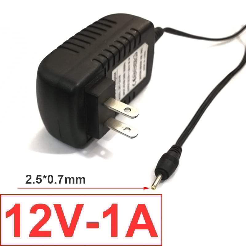 Nguồn adapter 12VDC-1A chân cắm 5.5x2.1mm và 2.5x0.7mm - Phụ Kiện Điện Tử Việt Nam