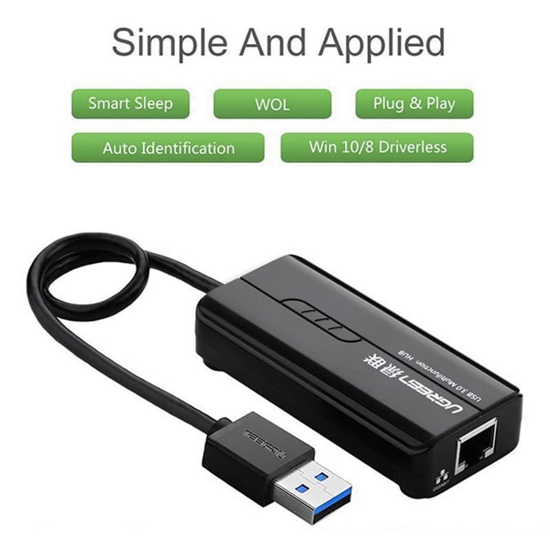 Bộ chia USB 3.0 3 cổng - USB sang LAN RJ45 gigabit Ugreen 20265 - Phụ Kiện Điện Tử Việt Nam ugreen 20265