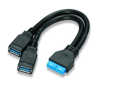 Cáp USB 3.0 20 Pin male ra 2 USB 3.0 male - Phụ Kiện Điện Tử Việt Nam