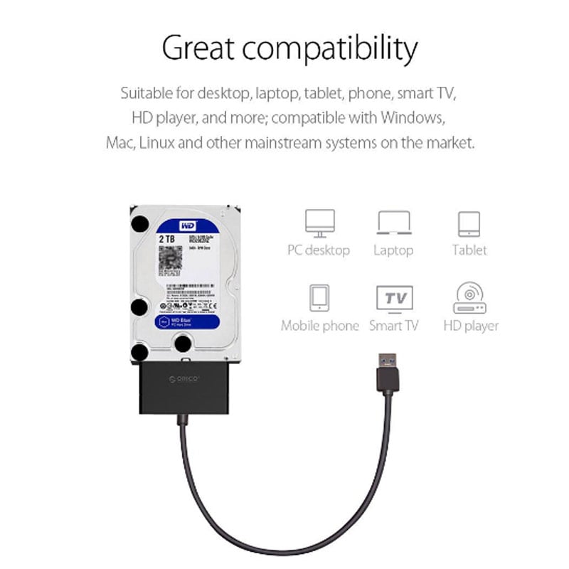 USB 3.0 sang SATA đọc dữ liệu HDD SSD 2.5 Orico 21UTS - Phụ Kiện Điện Tử Việt Nam dau doc o cung hdd/ssd 3.0 orico 21uts
