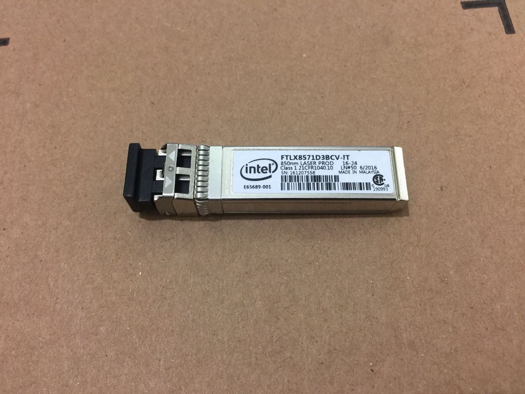 Module quang 10GB SFP+ SR 850NM INTEL E10GSFPSR FTLX8571D3BCV-IT - Phụ Kiện Điện Tử Việt Nam Module quang 10GB SFP+ SR 850NM INTEL E10GSFPSR FTLX8571D3BCV-IT - Phụ Kiện Điện Tử Việt Nam