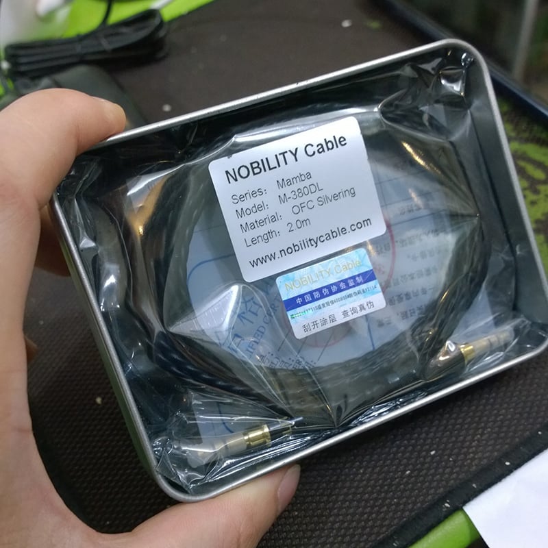 Dây cáp audio 2 đầu 3.5mm đồng tinh khiết 6N OCC mạ bạc 1.5 mét và 2 mét Nobility Mamba M-380DL - Phụ Kiện Điện Tử Việt Nam cap audio đồng 5n ofc nobility m380dl