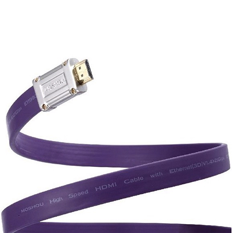 Cáp HDMI 4K 60Hz Ultra flat 21Gbps siêu chống nhiễu Moshou L1800 3M 8M 12M 13M - Phụ Kiện Điện Tử Việt Nam cap hdmi det mong 4k moshou