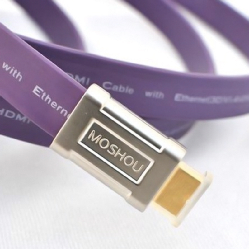 Cáp HDMI 4K 60Hz Ultra flat 21Gbps siêu chống nhiễu Moshou L1800 3M 8M 12M 13M - Phụ Kiện Điện Tử Việt Nam cap hdmi det mong 4k moshou