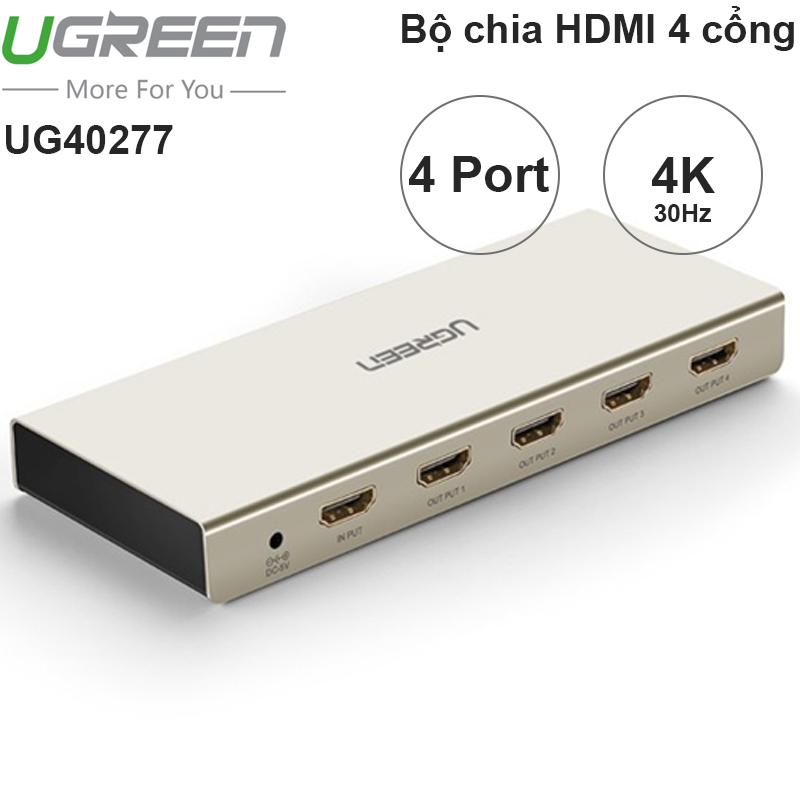 Bộ chia HDMI 4 cổng 4K 30Hz Ugreen 40277 - Phụ Kiện Điện Tử Việt Nam ugree 40277