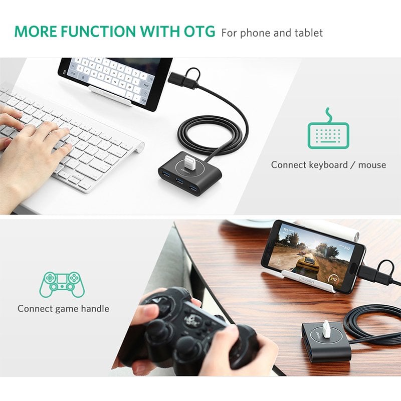 bo chia cong usb 3.0 ugreen 40850