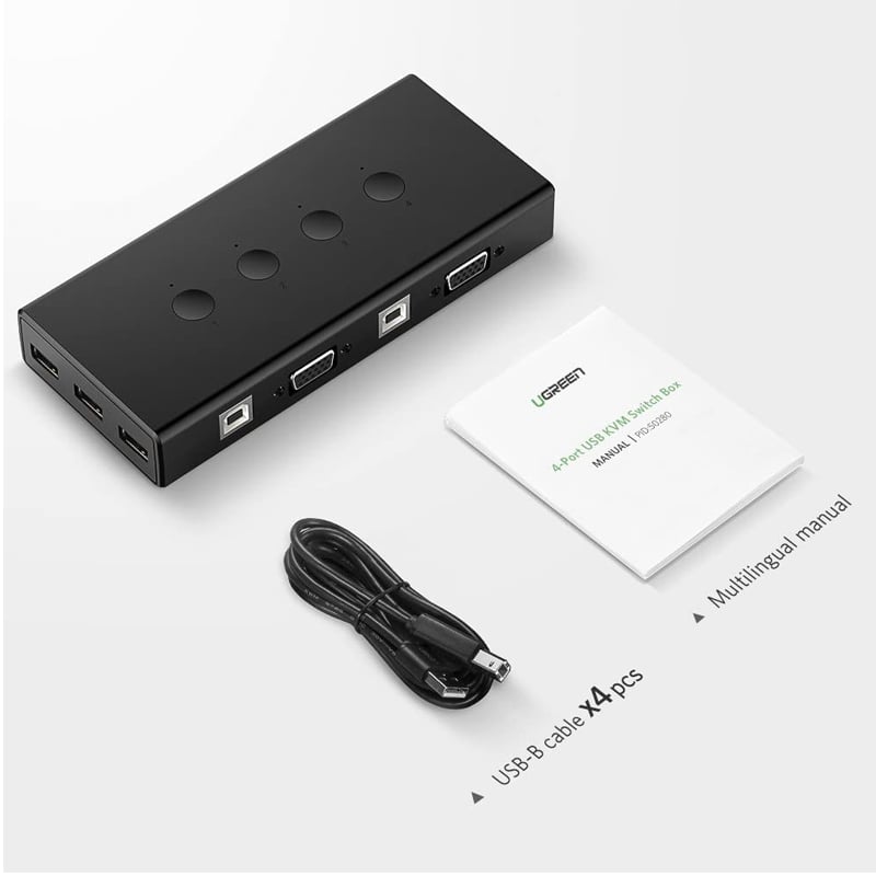 kvm 4 port vga ugreen 50280