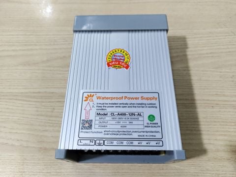 Nguồn LED ngoài trời 12V-34A 400W cho Camera Bảng điện tử LED Biển quảng cáo Changylian CL-A-400-12 - Phụ Kiện Điện Tử Việt Nam Nguồn LED ngoài trời 12V-34A 400W cho Camera Bảng điện tử LED Biển quảng cáo Changylian CL-A-400-12 - Phụ Kiện Điện Tử Việt Nam