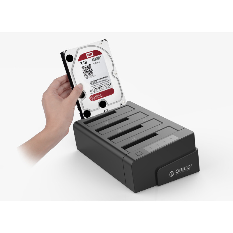 HDD Docking 4 Bay Orico 6648US3-C có chức năng nhân bản ổ cứng - Phụ Kiện Điện Tử Việt Nam ORICO 6648US3-C