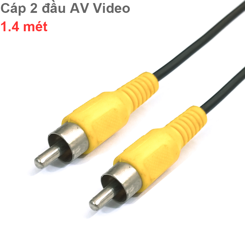 Cáp AV RCA sang AV RCA video 1.4 mét - Phụ Kiện Điện Tử Việt Nam cap av rca