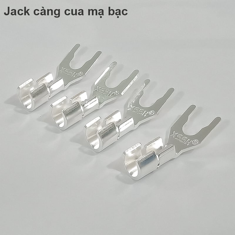 Giắc âm thanh càng cua mạ bạc cho Loa Ampli 1 chiếc - Phụ Kiện Điện Tử Việt Nam rac cam cang cua ma bac