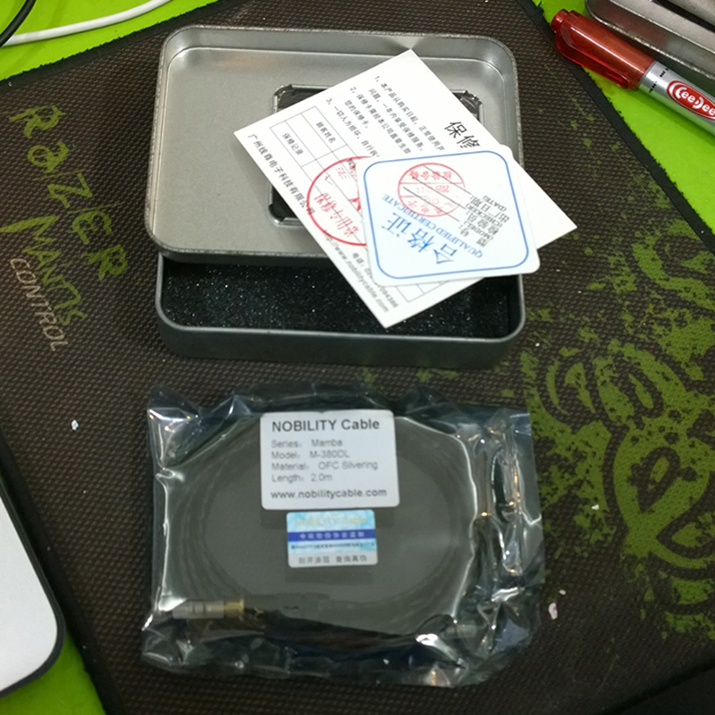 Dây cáp audio 2 đầu 3.5mm đồng tinh khiết 6N OCC mạ bạc 1.5 mét và 2 mét Nobility Mamba M-380DL - Phụ Kiện Điện Tử Việt Nam cap audio đồng 5n ofc nobility m380dl