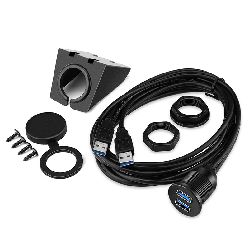 Cáp nối dài USB 3.0 1 mét lắp bảng điều khiển 2 cổng - USB 3.0 Flush Mount Cable Dual port - Phụ Kiện Điện Tử Việt Nam cap usb noi dai lap bang dien khien