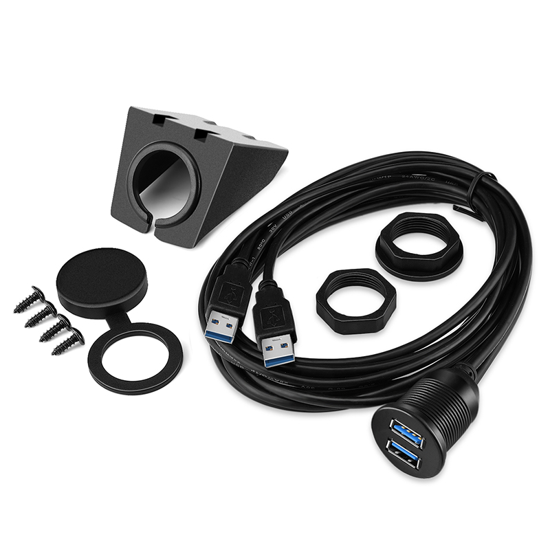 Cáp nối dài USB 3.0 1 mét lắp bảng điều khiển 1 cổng - USB 3.0 Flush Mount Cable 1 port - Phụ Kiện Điện Tử Việt Nam cap usb 3.0 noi dai 1 met lap bang dieu khien