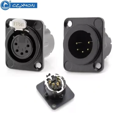 Đầu giắc âm thanh XLR 5 chân CZXYON Z-NC5FD-LX-B
