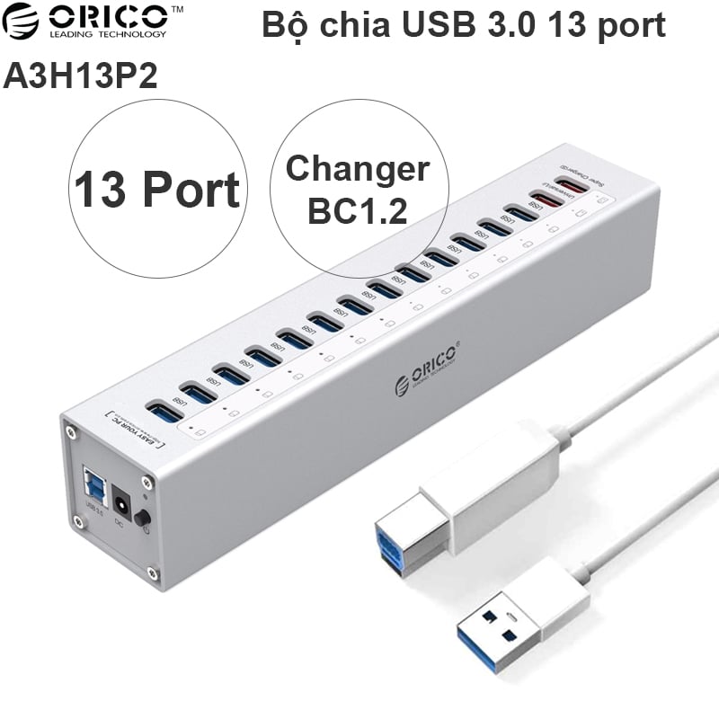 bo chia usb 3.0 13 cong orico a3h13p2