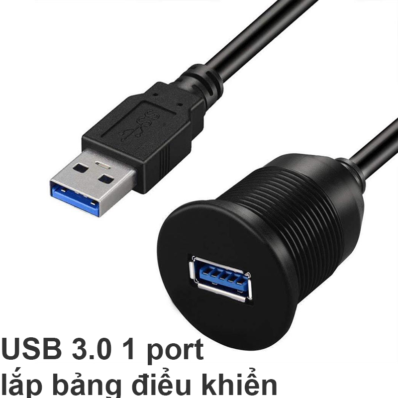 Cáp nối dài USB 3.0 1 mét lắp bảng điều khiển 1 cổng - USB 3.0 Flush Mount Cable 1 port - Phụ Kiện Điện Tử Việt Nam cap usb 3.0 noi dai 1 met lap bang dieu khien
