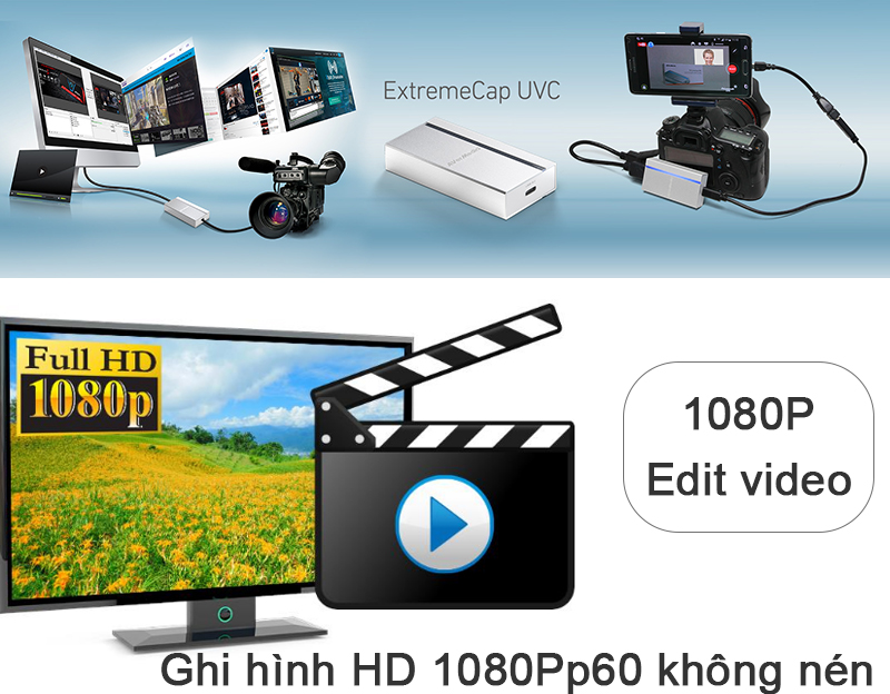 Bộ live stream ghi hình từ Camera Máy quay vào Smartphone Máy tính bảng Laptop Avermedia ExtremeCap UVC BU110 - Phụ Kiện Điện Tử Việt Nam avermedia bu110 uvc extreamcap