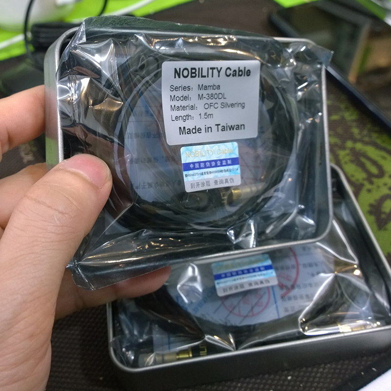 Dây cáp audio 2 đầu 3.5mm đồng tinh khiết 6N OCC mạ bạc 1.5 mét và 2 mét Nobility Mamba M-380DL - Phụ Kiện Điện Tử Việt Nam cap audio đồng 5n ofc nobility m380dl