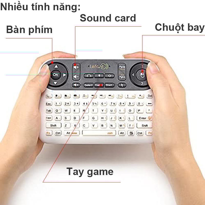 Bàn phím không dây Chuột bay cầm tay Lefant F6 - Phụ Kiện Điện Tử Việt Nam ban phim chuot bay tay game