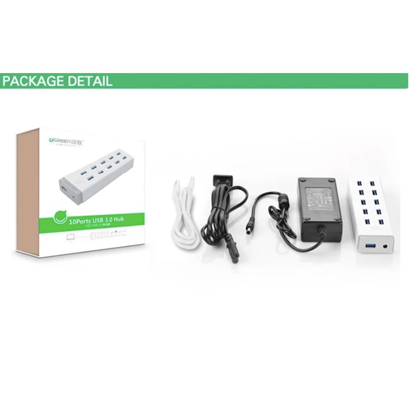 bo chia usb 3.0 10 cong ugreen 20297