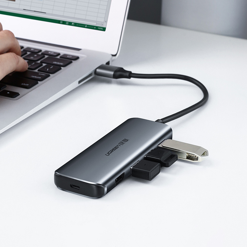 hub chia cong usb 3.0 4 port ugreen 50768