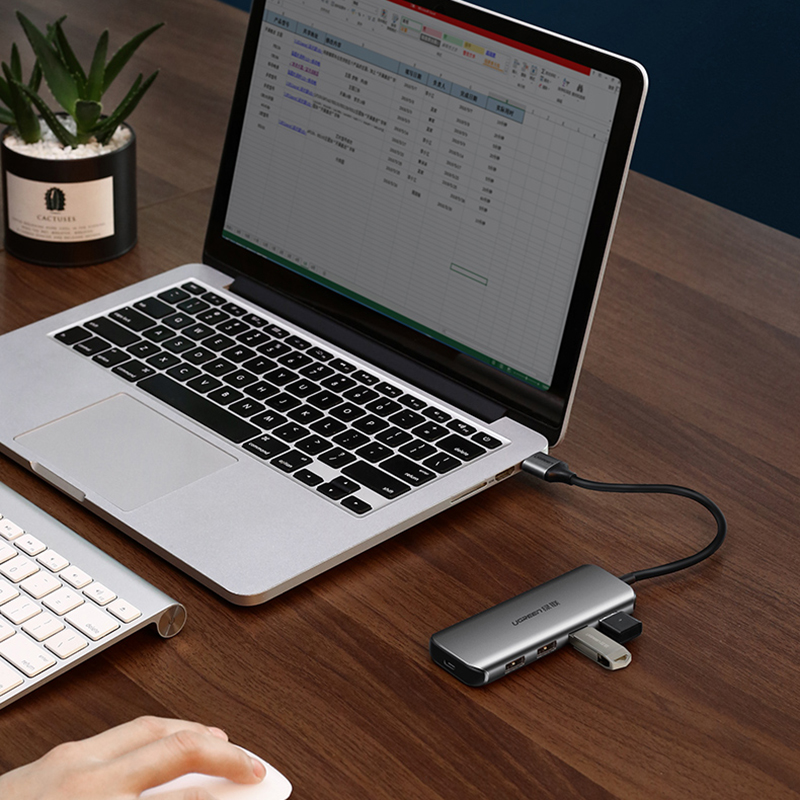 hub chia cong usb 3.0 4 port ugreen 50768