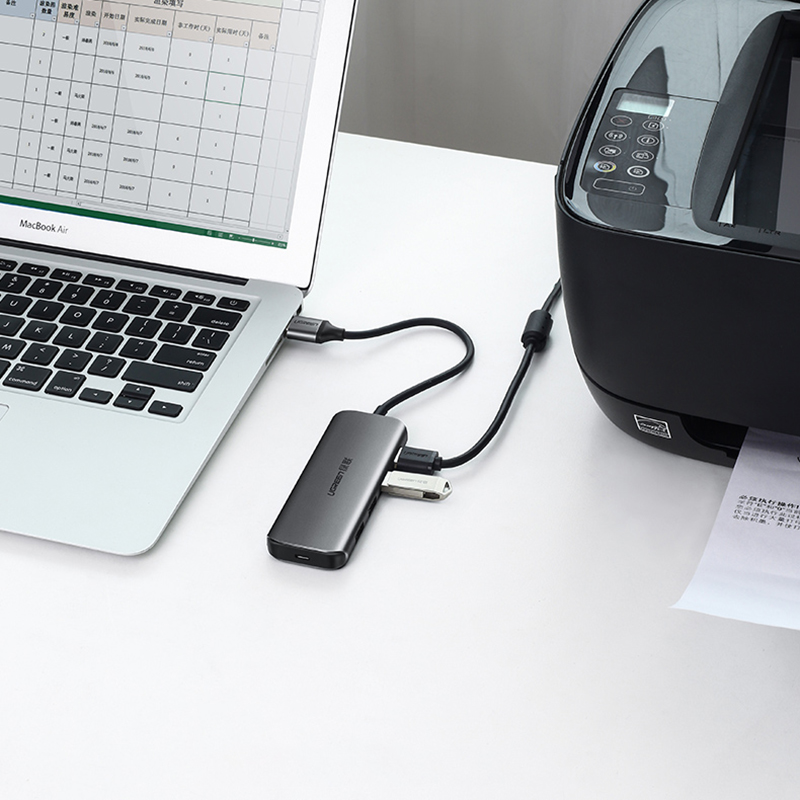 hub chia cong usb 3.0 4 port ugreen 50768