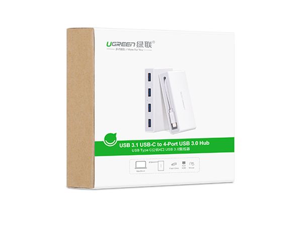Bộ chia USB Type-C sang 4 cổng USB 3.0 Ugreen 30278 - Phụ Kiện Điện Tử Việt Nam Bộ chia USB TypeC sang 4 cổng usb 3.0 Ugreen